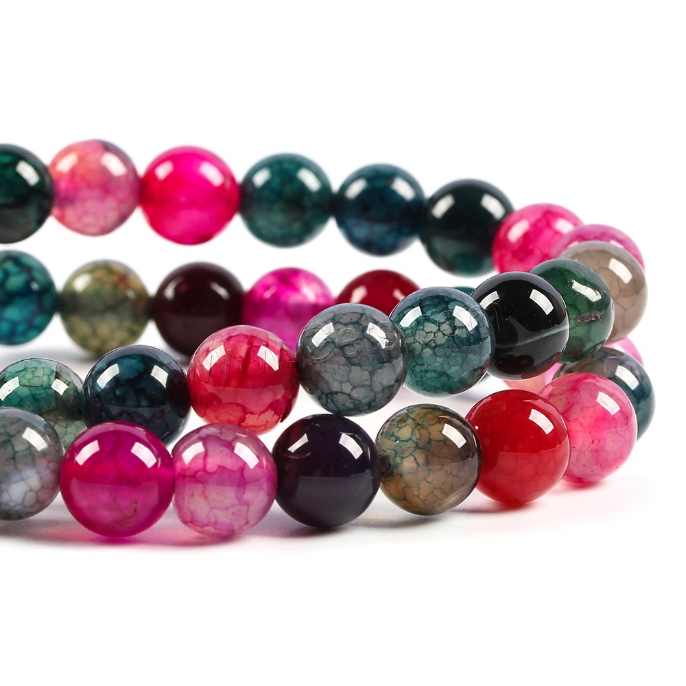 Perles agates, Agate, Rond, DIY & normes différentes pour le choix, plus de couleurs à choisir, Trou:Environ 1mm, Vendu par brin