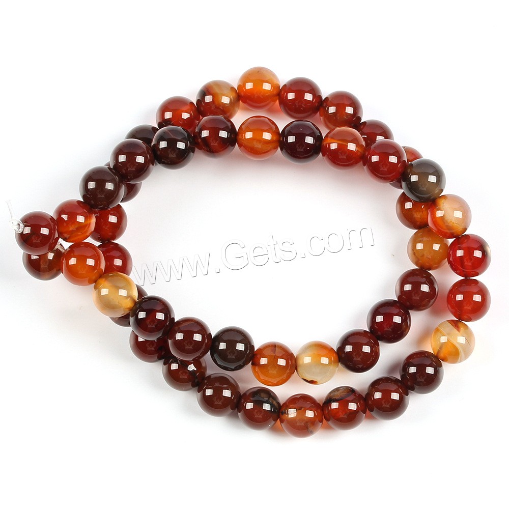 Agate Beads, Round, DIY & different size for choice, more colors for choice, Hole:Approx 1mm, Sold By Strand