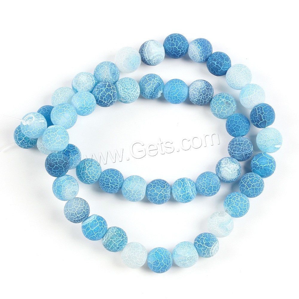 Natural Effloresce Agate Beads, Round, DIY & different size for choice, more colors for choice, Hole:Approx 1mm, Sold By Strand