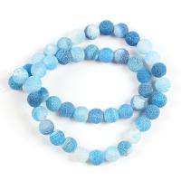 Natural Effloresce Agate Beads, Round, DIY Approx 1mm 