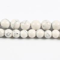Howlite Beads, Round, DIY white Approx 1mm 