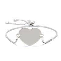 Stainless Steel Chain Bracelets, Heart, plated, Unisex & box chain Approx 9.06 Inch 