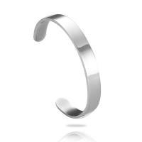 Stainless Steel Cuff Bangle, fashion jewelry & Unisex, original color Inner Approx 65mm 
