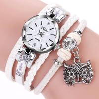 Woven Ball Watches, PU Leather, with Zinc Alloy, plated, fashion jewelry & for woman 22mmX20mm Approx 8.5 Inch 
