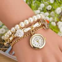 Woven Ball Watches, Zinc Alloy, with Glass, plated, fashion jewelry & for woman 178mm Approx 7 Inch 