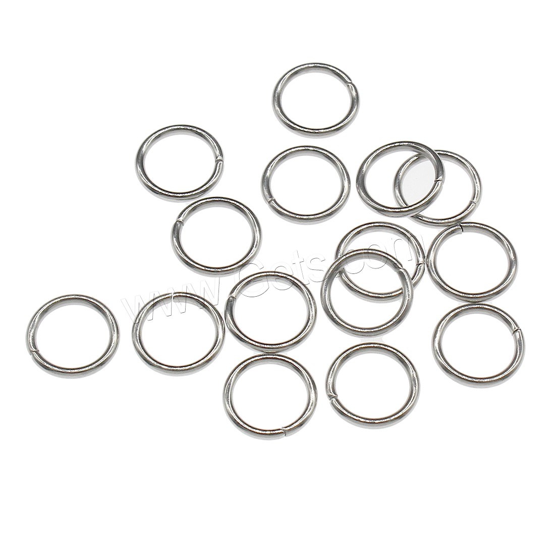 Saw Cut Stainless Steel Closed Jump Ring, different size for choice & different styles for choice, original color, 10000PCs/Bag, Sold By Bag
