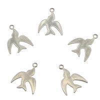 Stainless Steel Animal Pendants, swallow, original color Approx 1.2mm 