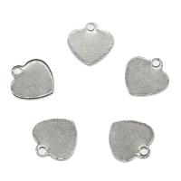 Stainless Steel Heart Pendants, original color Approx 1.5mm 