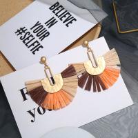 Fashion Tassel Earring, Zinc Alloy, plated, fashion jewelry & for woman 