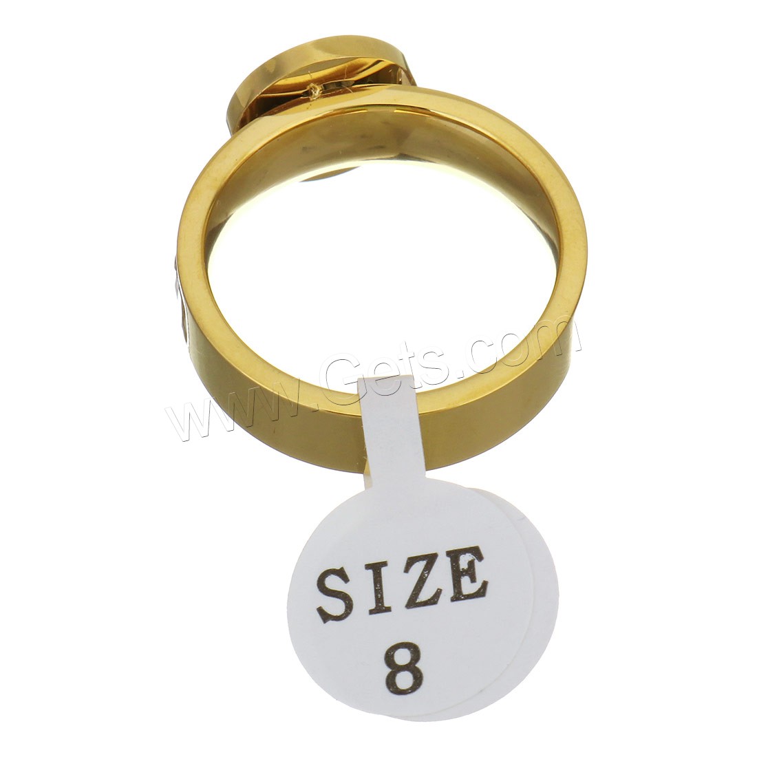 Strass Edelstahl Fingerring, mit Ton, plattiert, verschiedene Größen vorhanden & für Frau, keine, 11mm, verkauft von PC