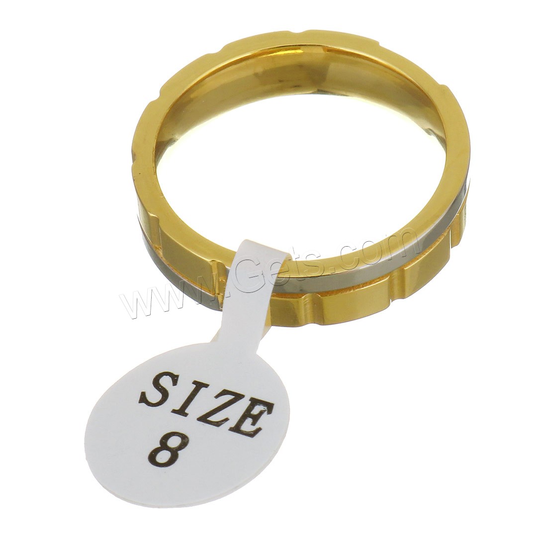 Strass Edelstahl Fingerring, plattiert, verschiedene Größen vorhanden & für Frau & mit Strass, keine, 5mm, verkauft von PC
