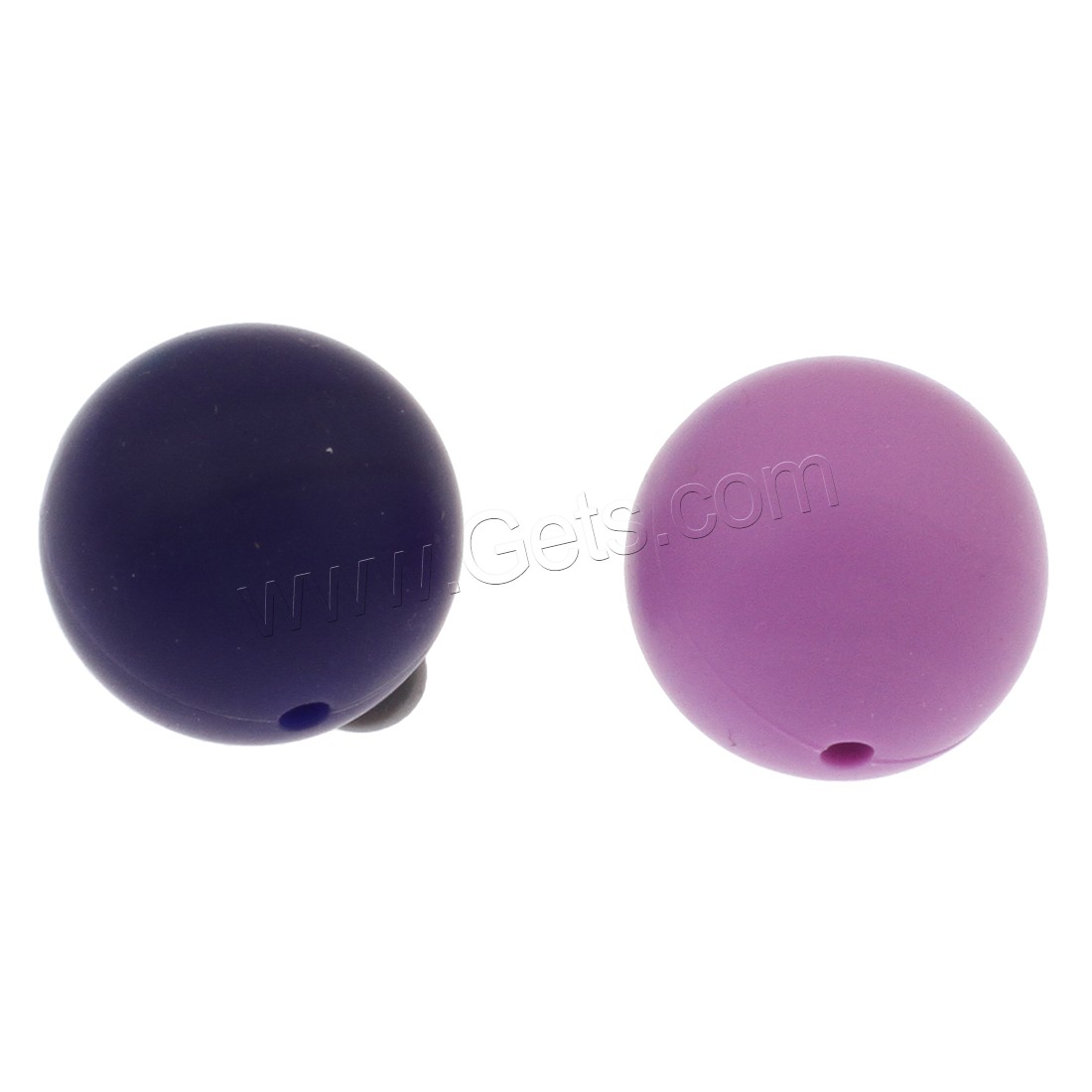 Silikon Perlen Schmuck, rund, verschiedene Größen vorhanden, keine, Bohrung:ca. 2mm, verkauft von PC