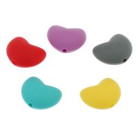 Silicone bijoux perles, coeur, plus de couleurs à choisir Environ 2mm, Vendu par PC