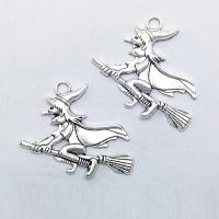 Character Shaped Zinc Alloy Pendants, Sorcerer, antique silver color plated Approx 1mm 