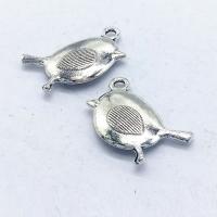 Zinc Alloy Animal Pendants, Bird, antique silver color plated Approx 1mm 