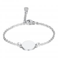 Stainless Steel Chain Bracelets, with 5cm extender chain, Round, oval chain & for woman Approx 6.7 Inch 