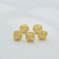 Hollow Brass Beads, gold color plated, fashion jewelry & DIY 