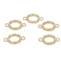 Zinc Alloy Charm Connector, with ABS Plastic Pearl, gold color plated, 1/1 loop, white Approx 2mm 