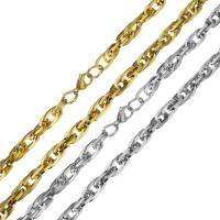 Stainless Steel Chain Necklace, plated, fashion jewelry & Unisex 8mm Approx 23 Inch 