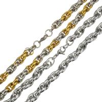Stainless Steel Chain Necklace, plated, fashion jewelry & Unisex 9mm Approx 23 Inch 