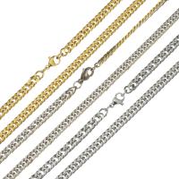 Stainless Steel Chain Necklace, plated, fashion jewelry & Unisex & curb chain 4.5mm Approx 21 Inch 