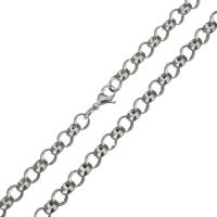 Stainless Steel Chain Necklace, fashion jewelry & Unisex & rolo chain, original color, 8mm Approx 23 Inch 
