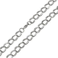 Stainless Steel Chain Necklace, fashion jewelry & Unisex & double link chain, original color, 12mm,10mm Approx 23 Inch 