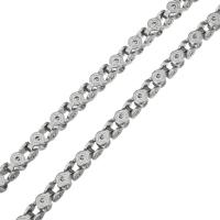 Stainless Steel Chain Jewelry, bike chain, original color, 5mm 
