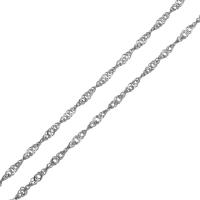 Stainless Steel Chain Jewelry, wave chain, original color, 2.5mm 