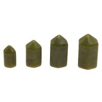 Jade New Mountain Cabochon, random style & faceted, green, 25*13*13mm-38*22*22mm 