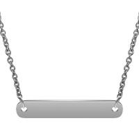 Stainless Steel Jewelry Necklace, oval chain & for woman Approx 15 Inch 