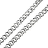 Stainless Steel Curb Chain, original color, 12mm 