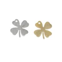 Stainless Steel Clover Pendant, Four Leaf Clover, plated Approx 1mm 