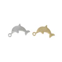 Stainless Steel Animal Pendants, Dolphin, plated Approx 1mm 
