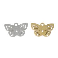 Stainless Steel Animal Pendants, Butterfly, plated Approx 1mm 