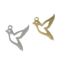 Stainless Steel Animal Pendants, Bird, plated Approx 1mm 