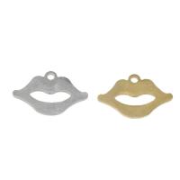 Stainless Steel Pendants, Lip, plated Approx 1mm 