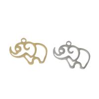 Stainless Steel Animal Pendants, Elephant, plated Approx 1mm 