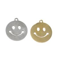 Stainless Steel Pendants, Smiling Face, plated Approx 1mm 