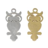 Stainless Steel Pendants, Owl, plated Approx 1mm 