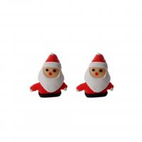 Polymer Clay Stud Earring, Santa Claus, fashion jewelry & for woman 