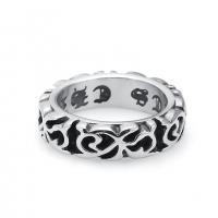 Zinc Alloy Finger Ring, antique silver color plated, fashion jewelry & for man 