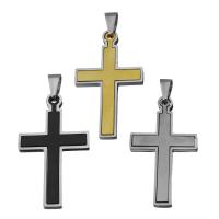 Stainless Steel Cross Pendants, plated, fashion jewelry Approx 