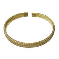 Stainless Steel Cuff Bangle, gold color plated, fashion jewelry & Unisex, 7.5mm,57mm 