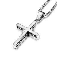 Titanium Steel Pendants, Cross, polished, fashion jewelry & DIY & Unisex 