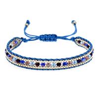 Friendship Bracelets, Zinc Alloy, with Cotton Cord & Crystal, handmade, vintage & Unisex 16mm Approx 7 Inch 