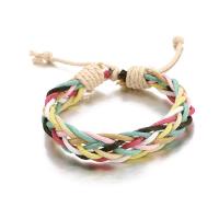 Waxed Nylon Cord Bracelet, fashion jewelry & adjustable & for woman Approx 7.8 Inch 