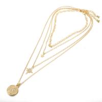 Zinc Alloy Necklace, gold color plated, oval chain & for woman & , 20mm 