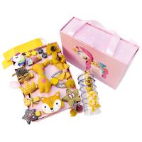 Children Hair Jewelry Set, Cloth, hair clip & hair jewelry elastic, handmade, cute & Korean style & for children 