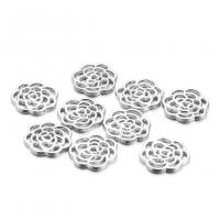 Zinc Alloy Cabochon, Flower, plated, hollow 16mm 